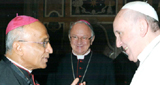 Rome: Archbishop Bernard Moras meets Pope Francis
